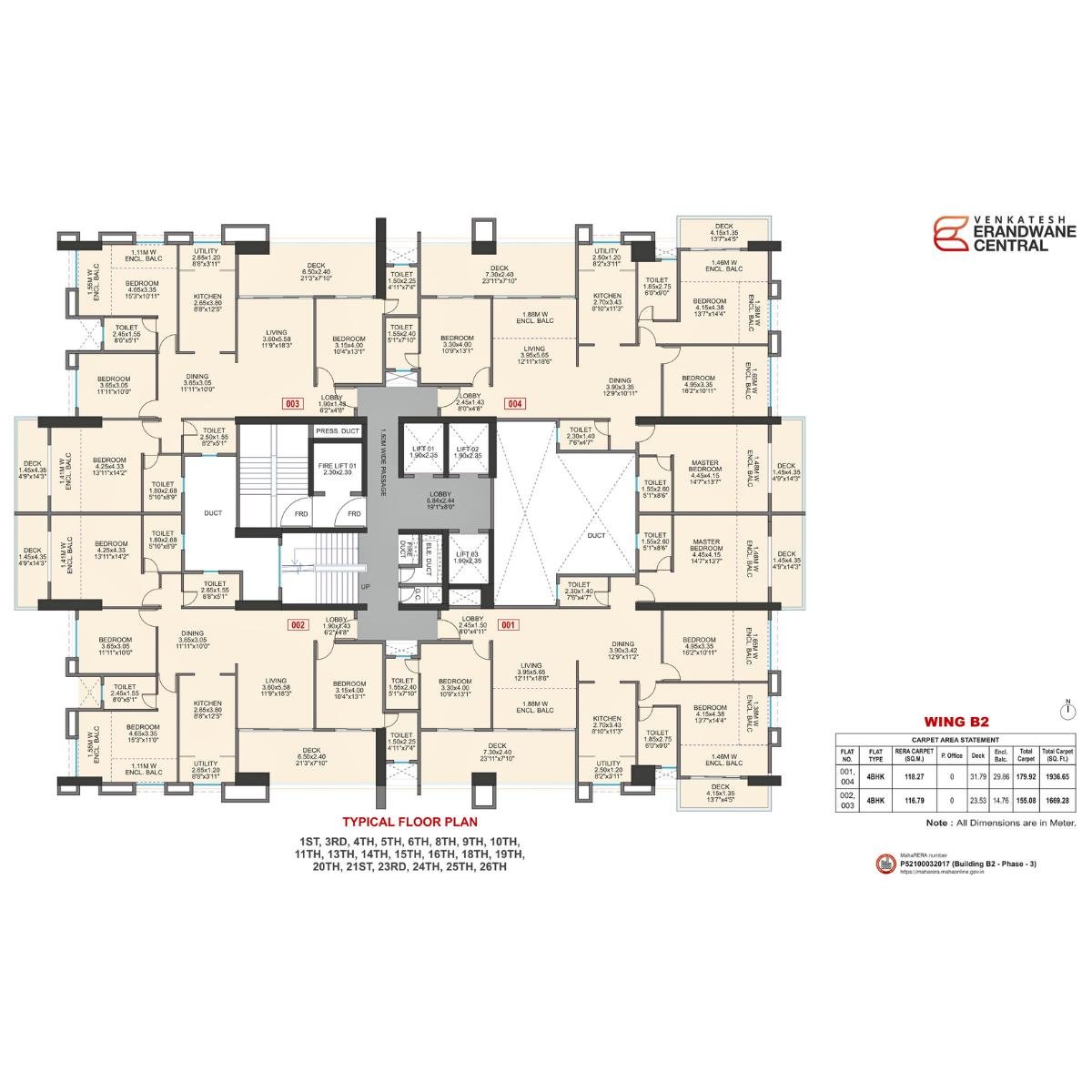 Venkatesh-Erandwane-Central-Typical-Floor-Plan-Wing-B2